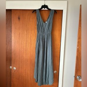 Mahina Dusty Sage Maxi Dress - Size Medium